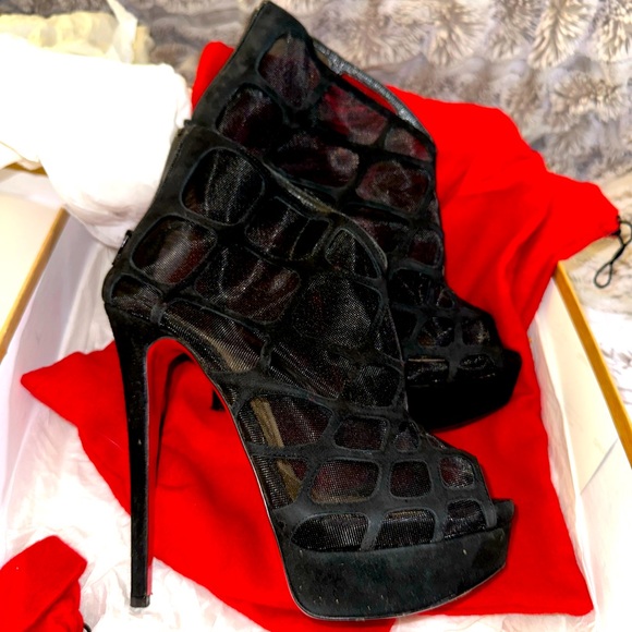 Christian Louboutin Altarakna 150 Suede/Rete - Picture 1 of 6